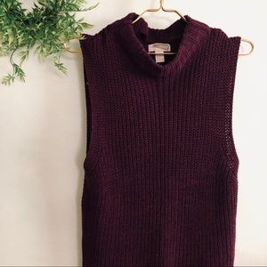 Forever 21 | Sleeveless Turtleneck Sweater Tank D